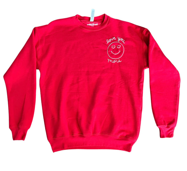 Love You More Youth Emoji Crewneck