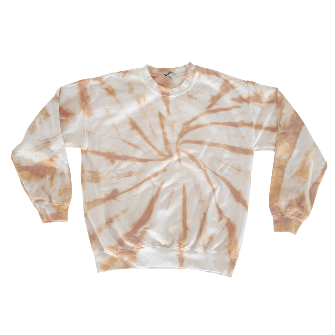 Brown Sugar Tan Tie Dye Crewneck