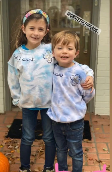 Kids' Tie Dye Crewneck Sweatshirt