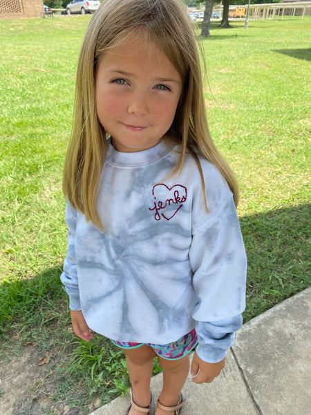 Kids' Tie Dye Crewneck Sweatshirt