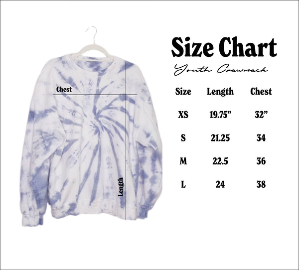 Kids' Tie Dye Crewneck Sweatshirt