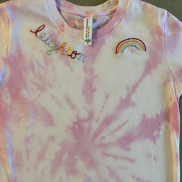 Kids' Tie Dyed and Embroidered Tee