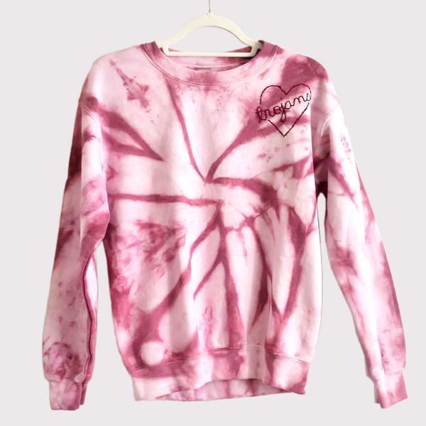 maroon tie dye with one design